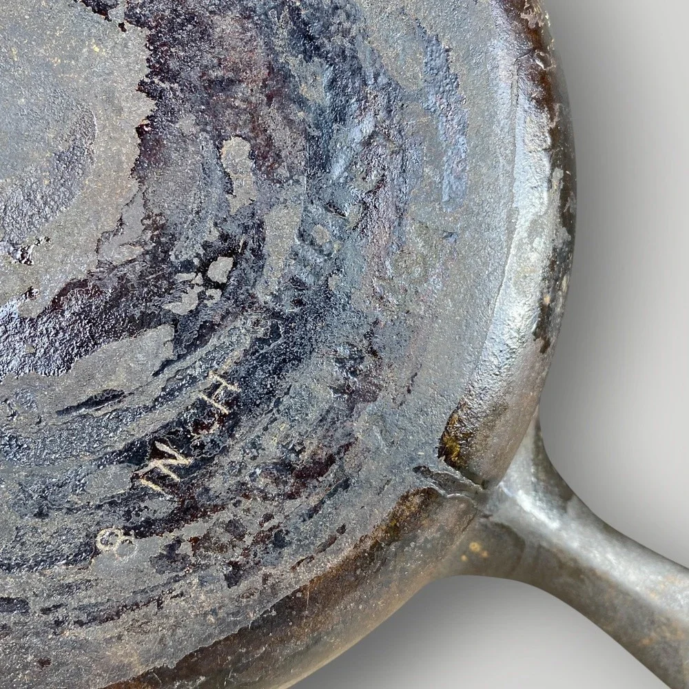 Wagner Ware No 5 Cast Iron Skillet 8 Inch USA Slight Wobble AS IS Pan